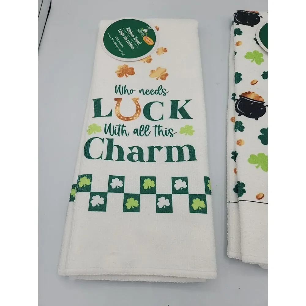 Kitchen Towel Microfiber Set Saint Patrick's Day